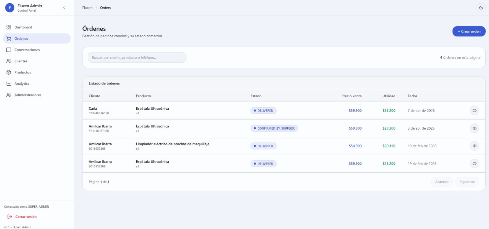 Fluxen Ecommerce Management screenshot 3